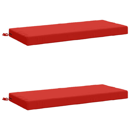 vidaXL 2-Piece Bench Cushions SOEST 2 pcs 100% Polyester Red