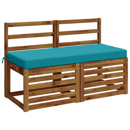 vidaXL Bench Cushion SOEST 100% Polyester Turquoise 120 x 50 x 8 cm