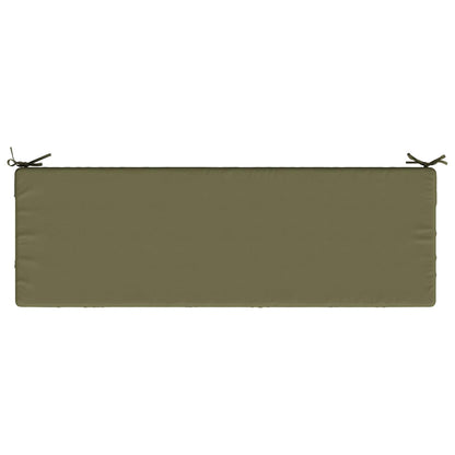 vidaXL Bench Cushion SOEST 100% Polyester Olive Green 140 x 50 x 8 cm