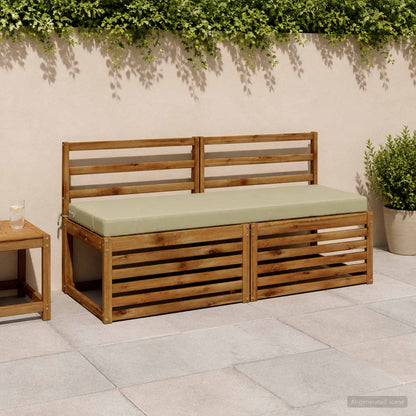 vidaXL Bench Cushion SOEST 100% Polyester Light Green 140 x 50 x 8 cm