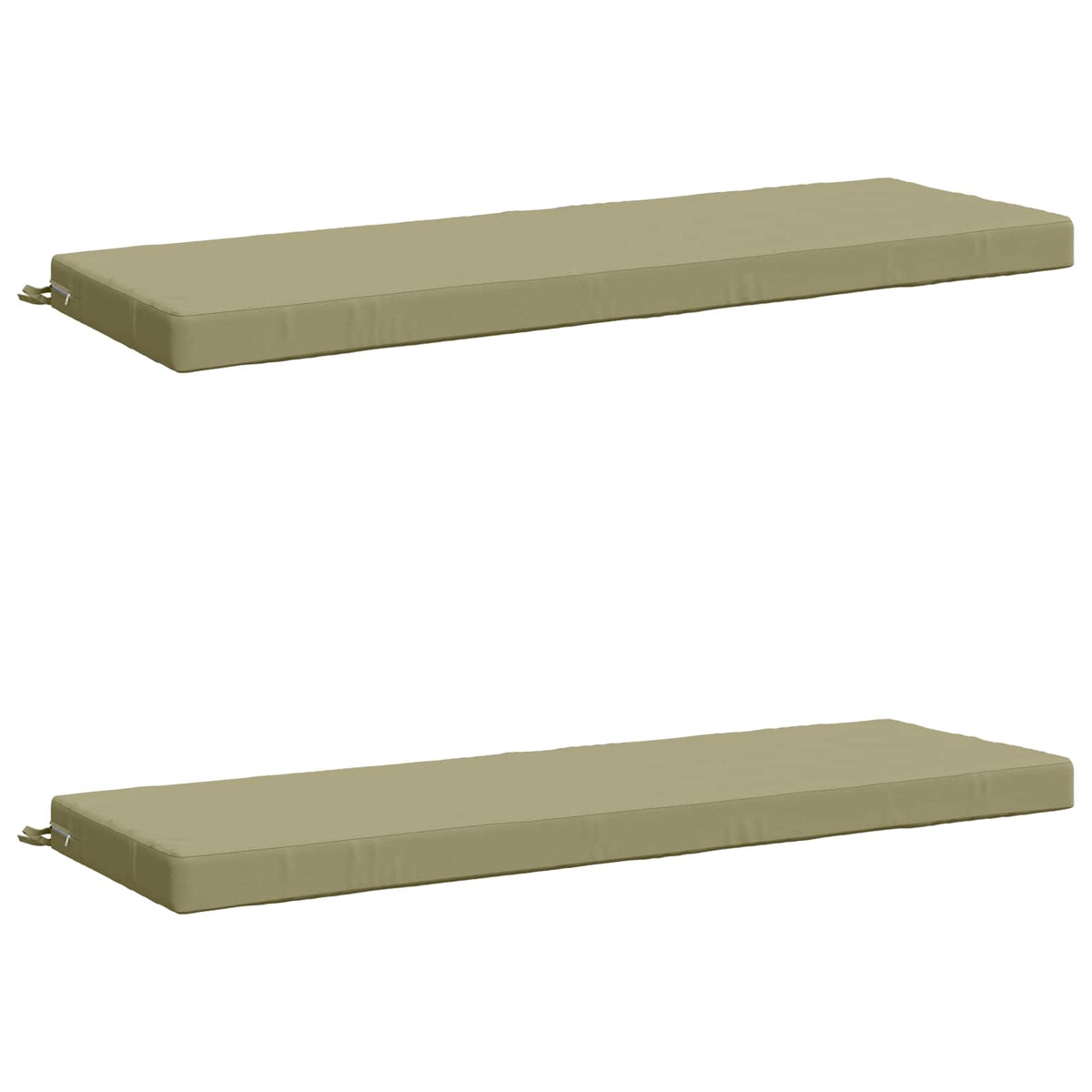 vidaXL 2-Piece Bench Cushions SOEST 2 pcs 100% Polyester Light Green