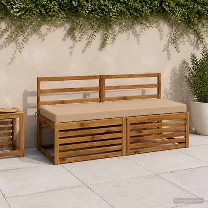 vidaXL Bench Cushion SOEST 100% Polyester Sand 150 x 50 x 8 cm