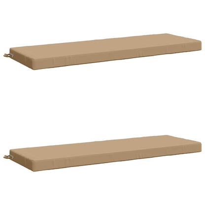 vidaXL 2-Piece Bench Cushions SOEST 2 pcs 100% Polyester Sand