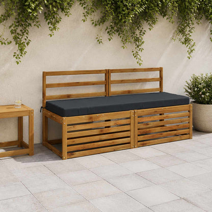 vidaXL Bench Cushions SOEST 2 pcs 100% Polyester Dark Blue