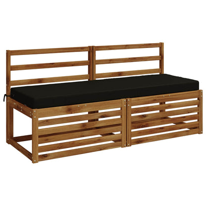 vidaXL 2-Piece Bench Cushions SOEST 2 pcs 100% Polyester Black
