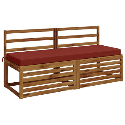 vidaXL Bench Cushion SOEST 100% Polyester Red 140 x 50 x 8 cm