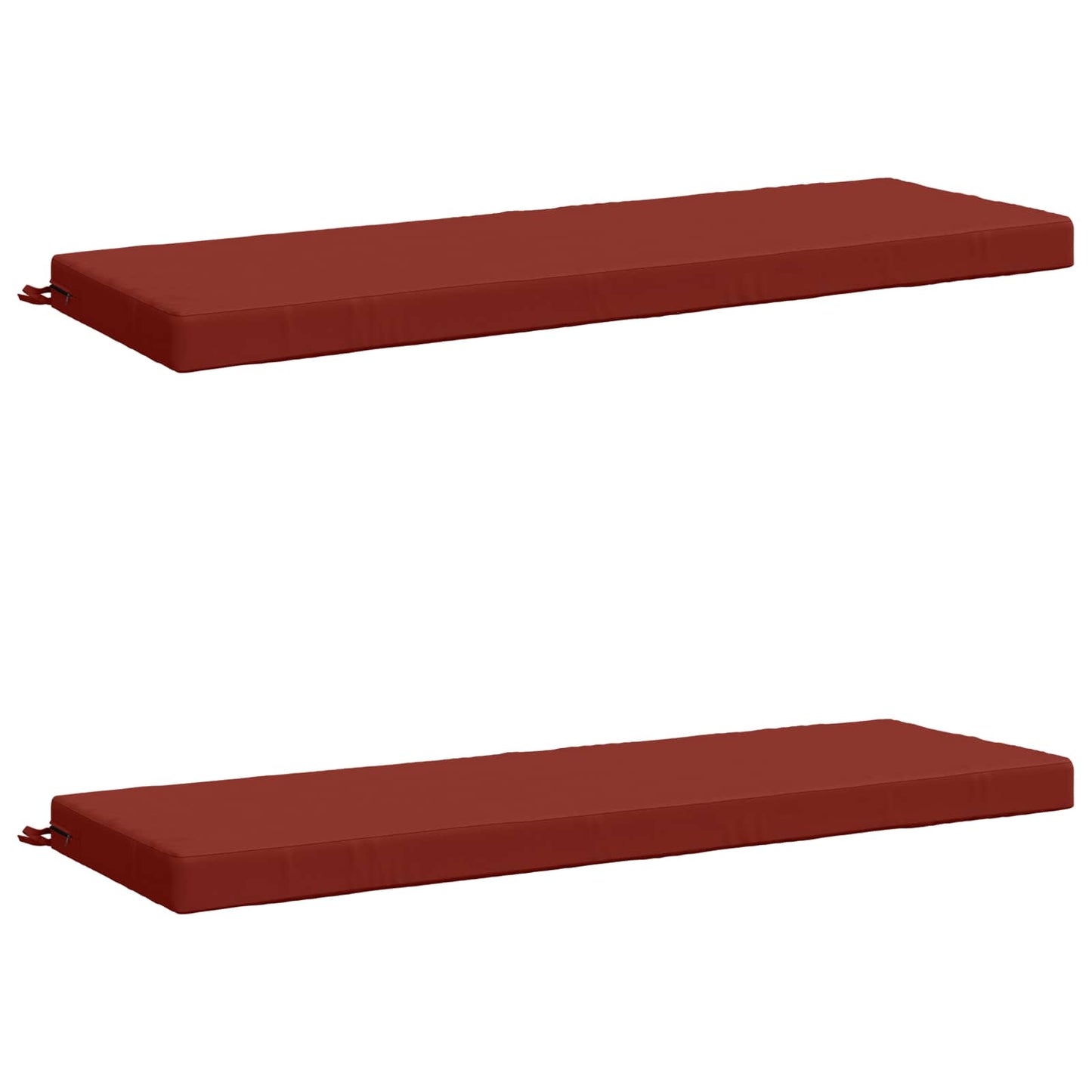 vidaXL 2-Piece Bench Cushions SOEST 2 pcs 100% Polyester Red