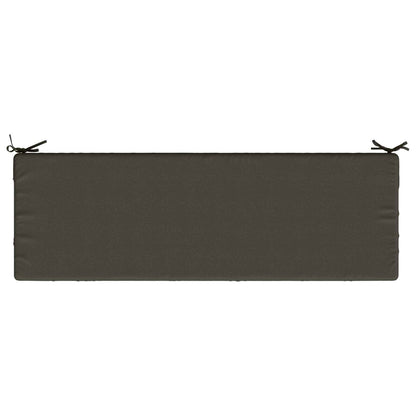 vidaXL Bench Cushion SOEST 100% Polyester Anthracite 140 x 50 x 8 cm