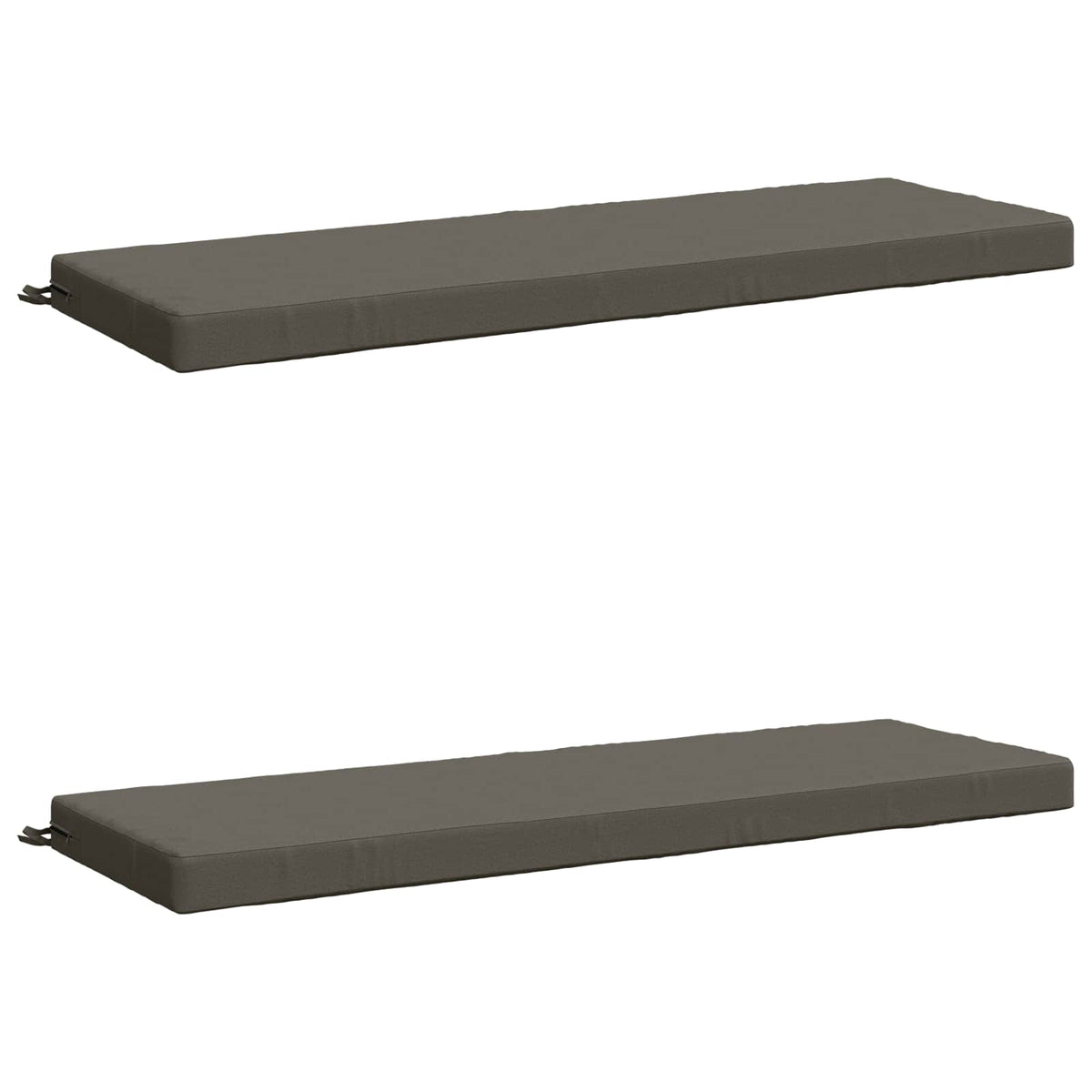 vidaXL 2-Piece Bench Cushions SOEST 2 pcs 100% Polyester Grey