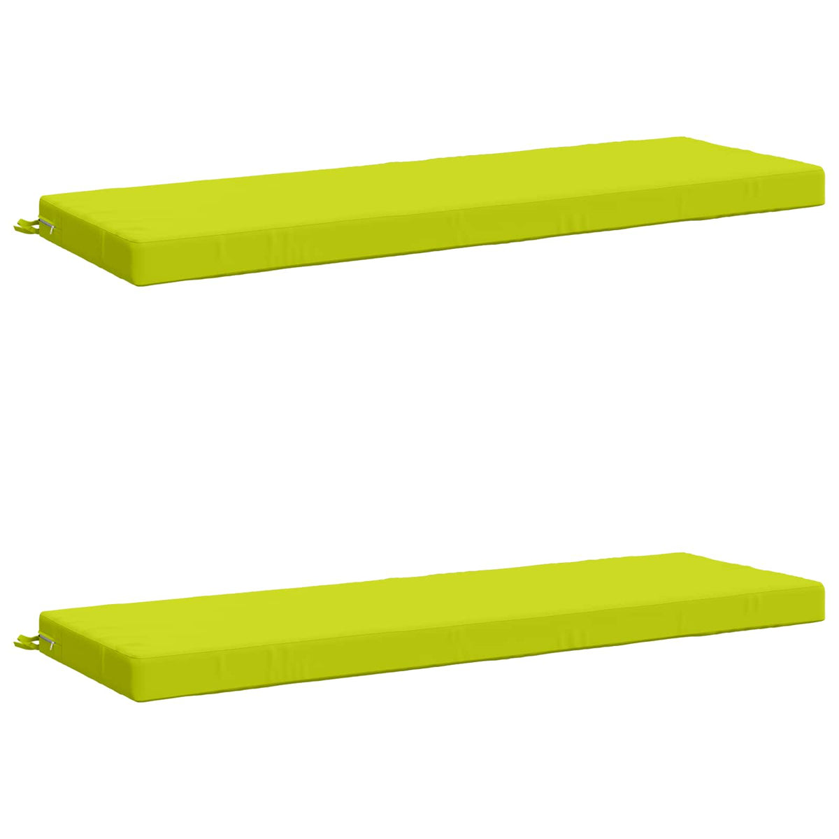 vidaXL 2-Piece Bench Cushions SOEST 2 pcs 100% Polyester Bright Green