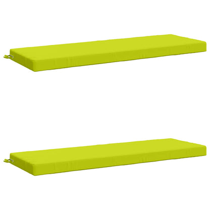 vidaXL 2-Piece Bench Cushions SOEST 2 pcs 100% Polyester Bright Green