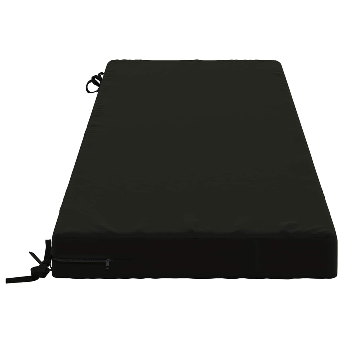 vidaXL Bench Cushion SOEST 100% Polyester Black 140 x 50 x 8 cm