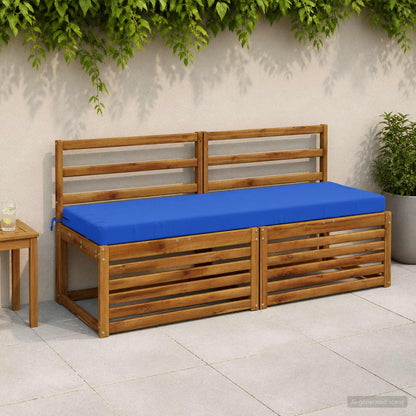 vidaXL Bench Cushion SOEST 100% Polyester Royal Blue 140 x 50 x 8 cm