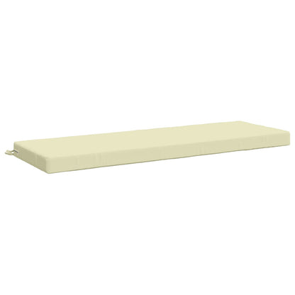 vidaXL Bench Cushion SOEST 100% Polyester Cream 140 x 50 x 8 cm