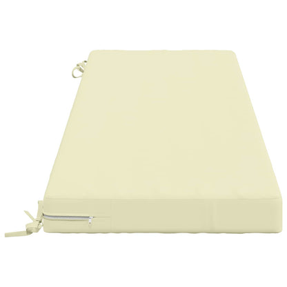 vidaXL Bench Cushion SOEST 100% Polyester Cream 140 x 50 x 8 cm
