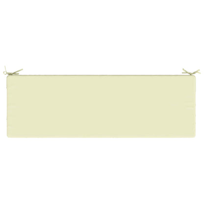 vidaXL Bench Cushion SOEST 100% Polyester Cream 140 x 50 x 8 cm