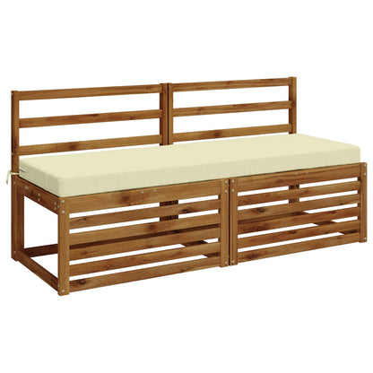 vidaXL 2-Piece Bench Cushions SOEST 2 pcs 100% Polyester Cream