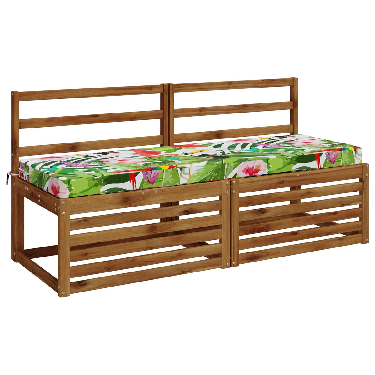 vidaXL Bench Cushion SOEST 100% Polyester Multicolour 140 x 50 x 8 cm