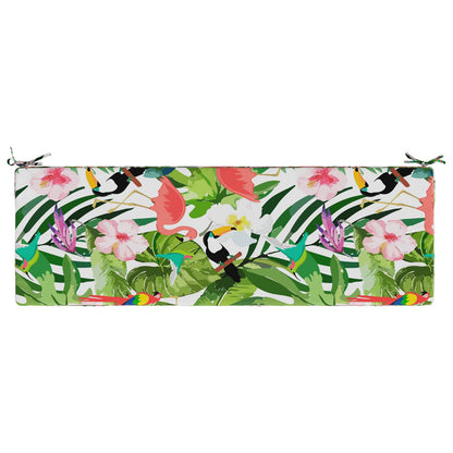 vidaXL Bench Cushion SOEST 100% Polyester Multicolour 140 x 50 x 8 cm
