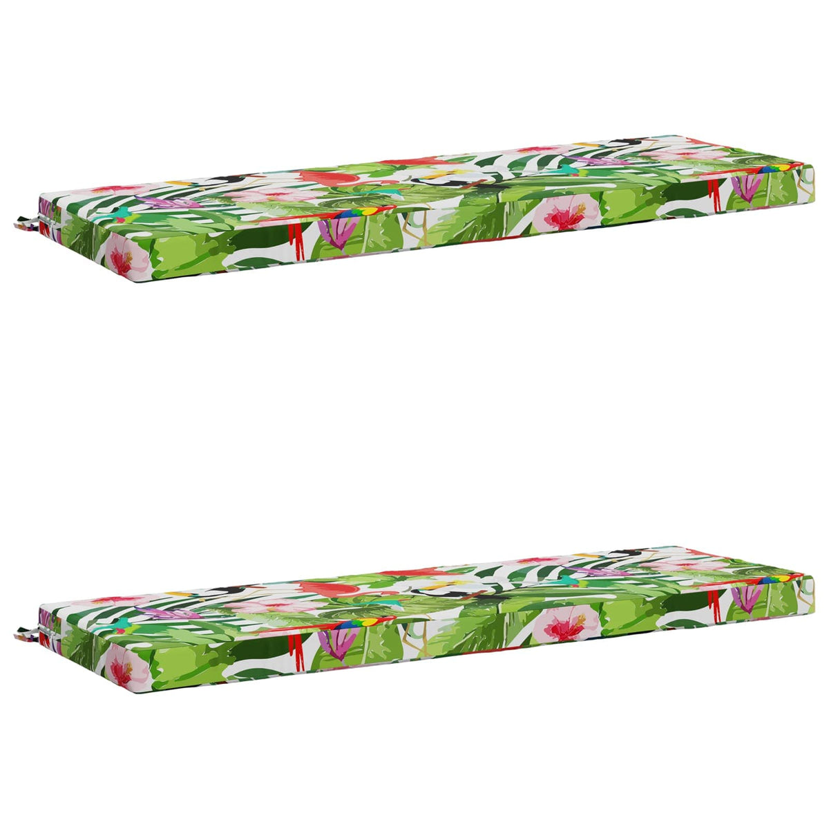 vidaXL 2-Piece Bench Cushions SOEST 2 pcs 100% Polyester Multicolour