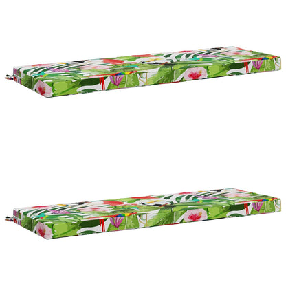 vidaXL 2-Piece Bench Cushions SOEST 2 pcs 100% Polyester Multicolour