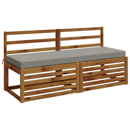 vidaXL 2-Piece Bench Cushions SOEST 2 pcs 100% Polyester Grey