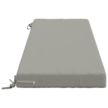 vidaXL 2-Piece Bench Cushions SOEST 2 pcs 100% Polyester Grey