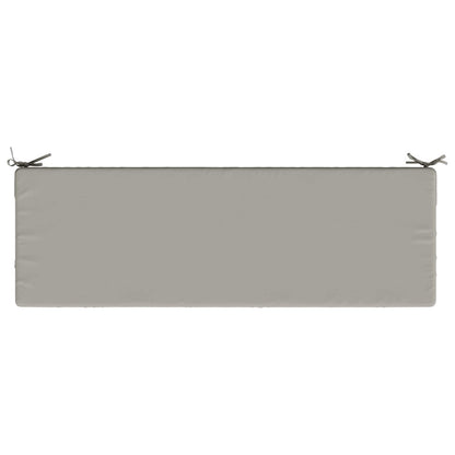 vidaXL 2-Piece Bench Cushions SOEST 2 pcs 100% Polyester Grey