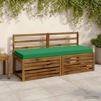 vidaXL 2-Piece Bench Cushions SOEST 2 pcs 100% Polyester Green