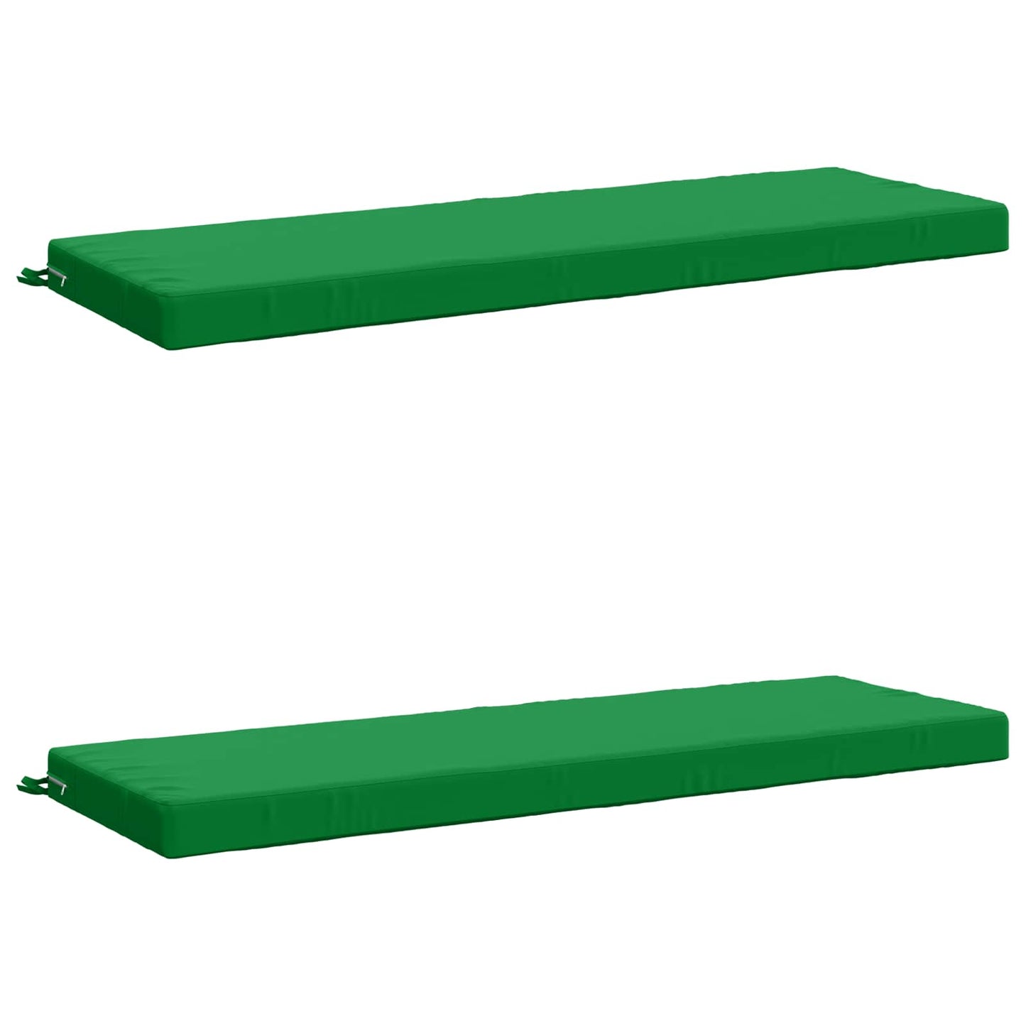 vidaXL 2-Piece Bench Cushions SOEST 2 pcs 100% Polyester Green