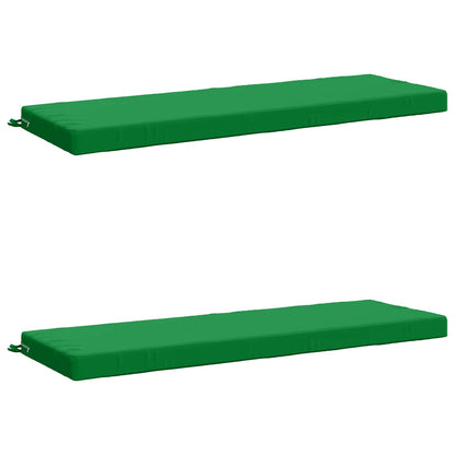 vidaXL 2-Piece Bench Cushions SOEST 2 pcs 100% Polyester Green