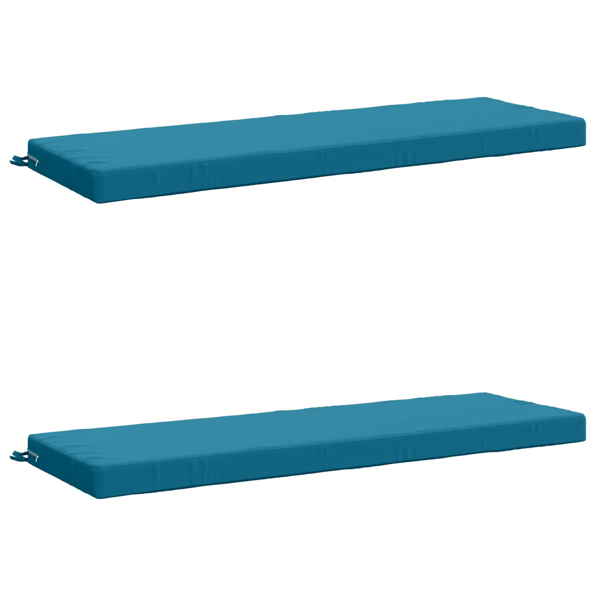 vidaXL 2-Piece Bench Cushions SOEST 2 pcs 100% Polyester Light Blue