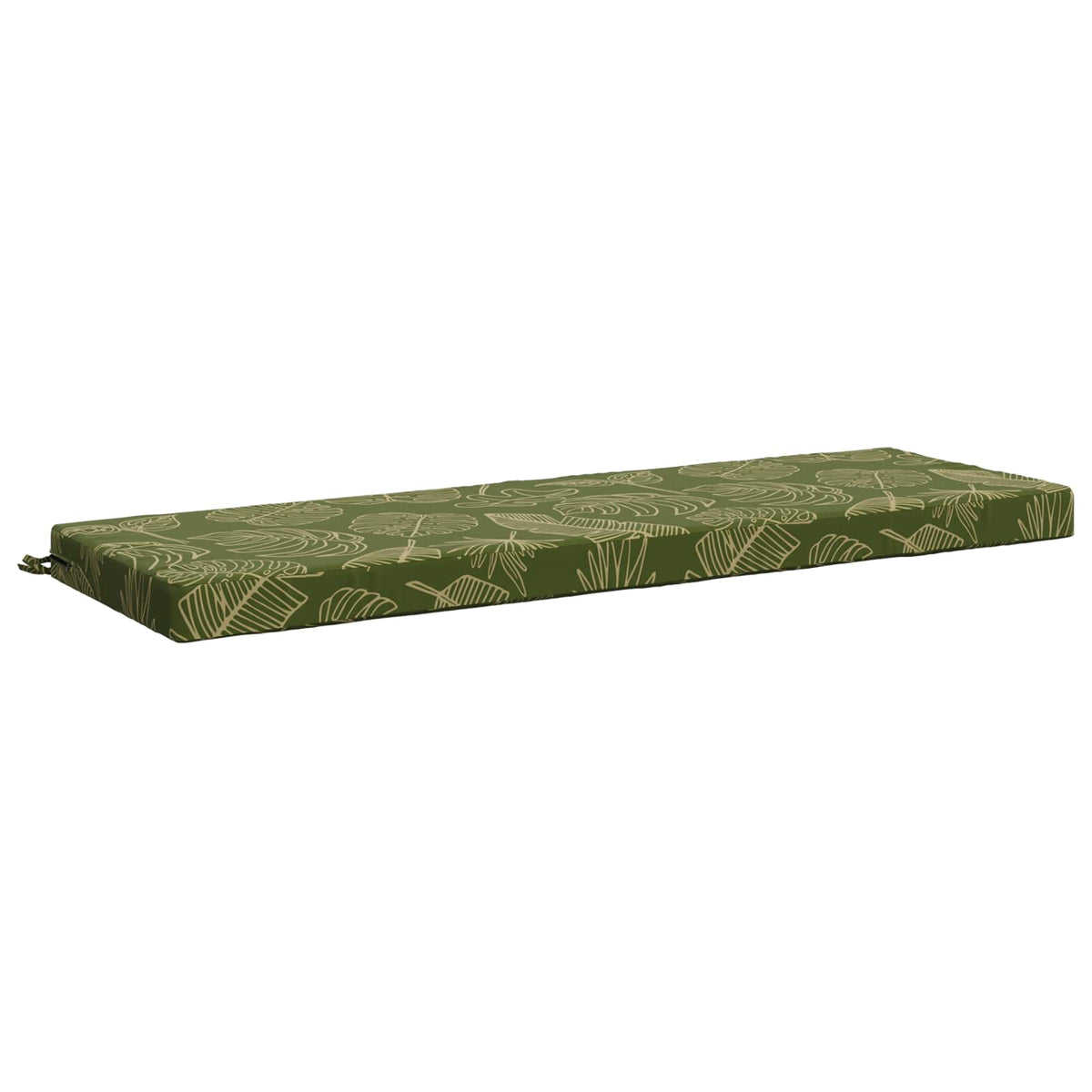 vidaXL Bench Cushion SOEST 100% Polyester Leaf Design 140 x 50 x 8 cm