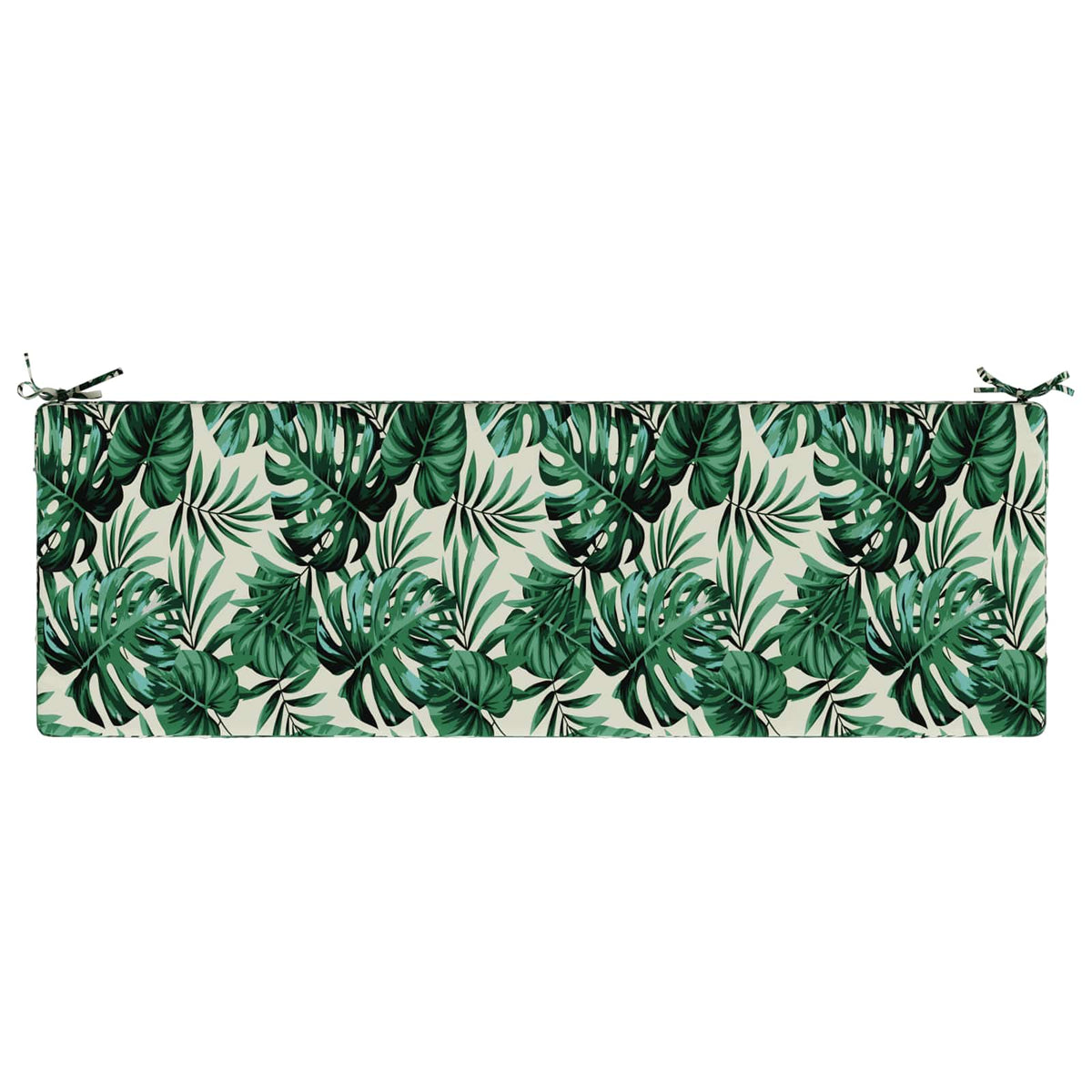 vidaXL Bench Cushion SOEST 100% Polyester Leaf Pattern 140 x 50 x 8 cm