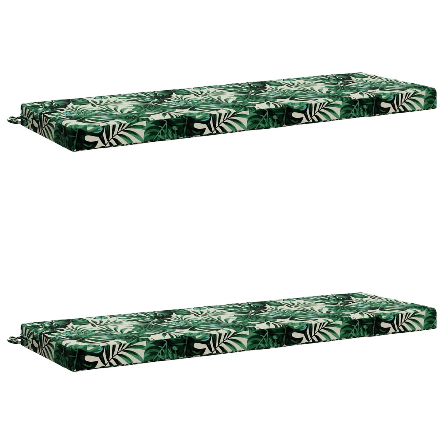 vidaXL 2-Piece Bench Cushions SOEST 2 pcs 100% Polyester Leaf Pattern