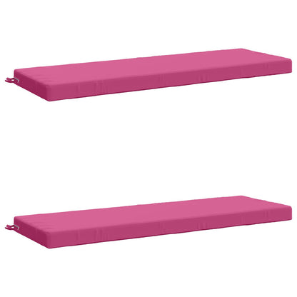 vidaXL 2-Piece Bench Cushions SOEST 2 pcs 100% Polyester Pink