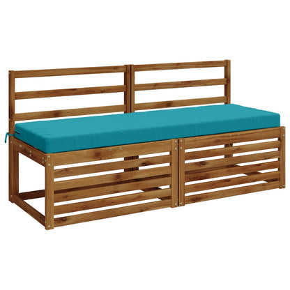 vidaXL 2-Piece Bench Cushions SOEST 2 pcs 100% Polyester Turquoise