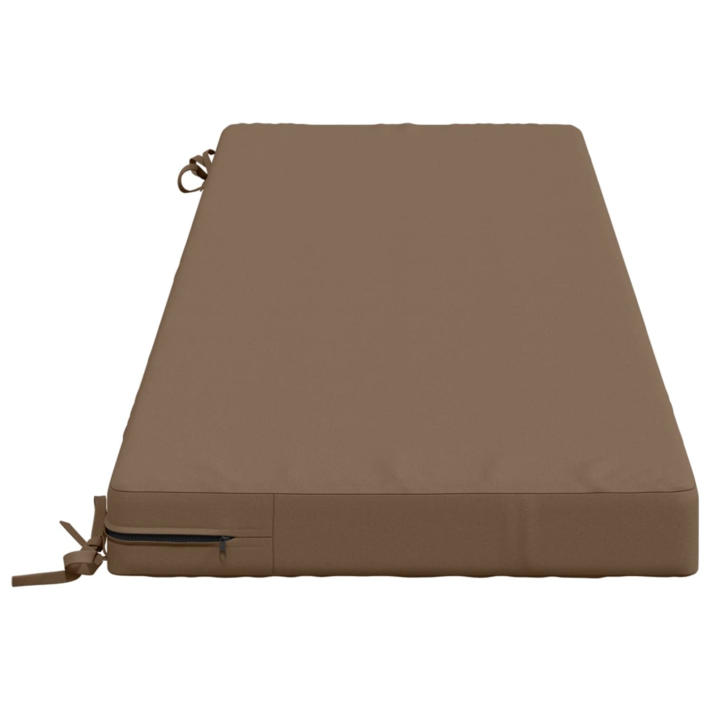 vidaXL 2-Piece Bench Cushions SOEST 2 pcs 100% Polyester Taupe