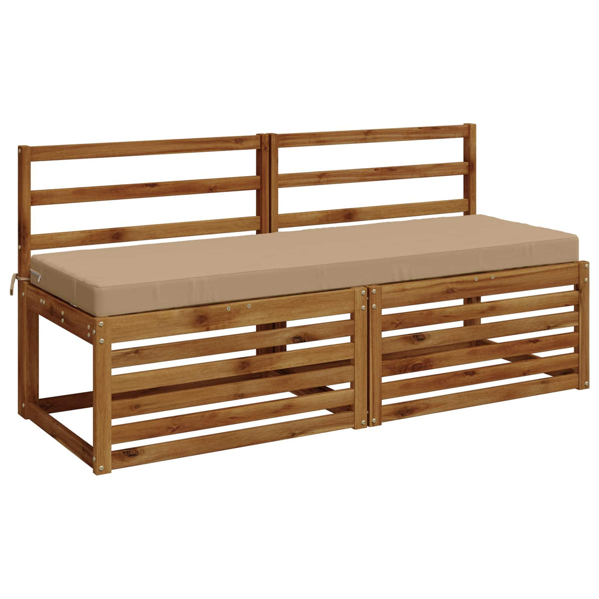 vidaXL Bench Cushion SOEST 100% Polyester Sand 150 x 50 x 8 cm