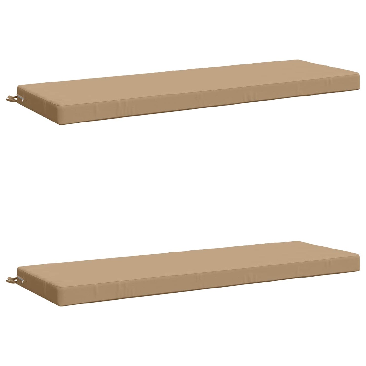 vidaXL 2-Piece Bench Cushions SOEST 2 pcs 100% Polyester Sand