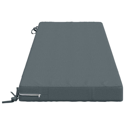 vidaXL Bench Cushion SOEST 100% Polyester Blue 150 x 50 x 8 cm