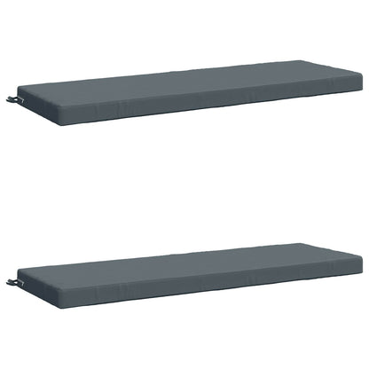 vidaXL 2-Piece Bench Cushions SOEST 2 pcs 100% Polyester Blue