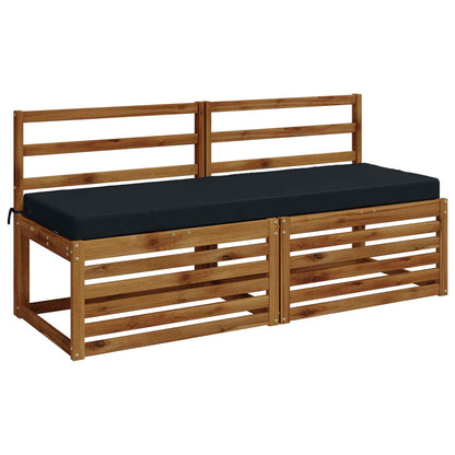 vidaXL 2-Piece Bench Cushions SOEST 2 pcs 100% Polyester Dark Blue