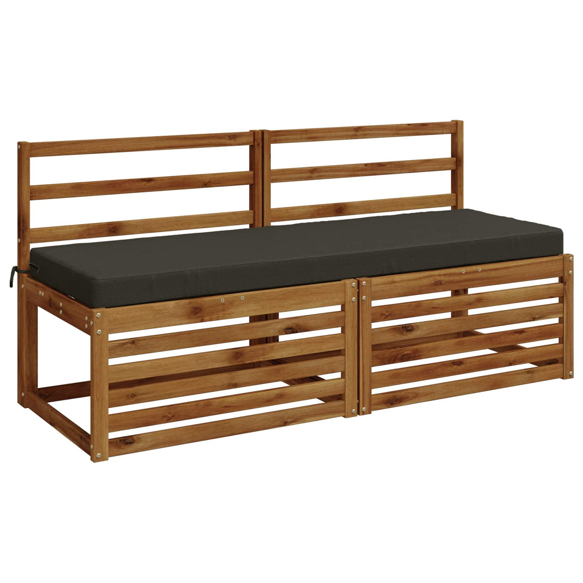 vidaXL Bench Cushion SOEST 100% Polyester Anthracite 150 x 50 x 8 cm