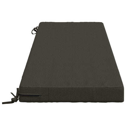 vidaXL Bench Cushion SOEST 100% Polyester Anthracite 150 x 50 x 8 cm