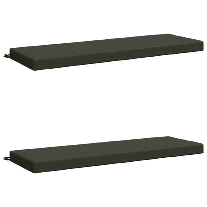 vidaXL 2-Piece Bench Cushions SOEST 2 pcs 100% Polyester Anthracite