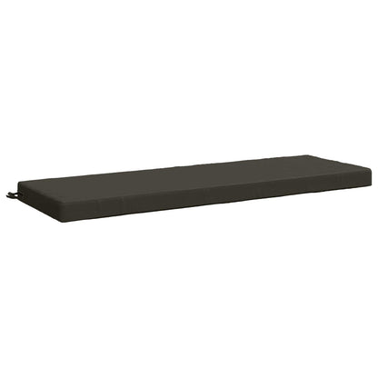 vidaXL 2-Piece Bench Cushions SOEST 2 pcs 100% Polyester Anthracite