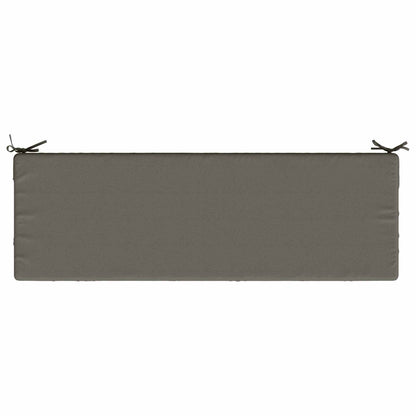 vidaXL Bench Cushion SOEST 100% Polyester Grey 150 x 50 x 8 cm