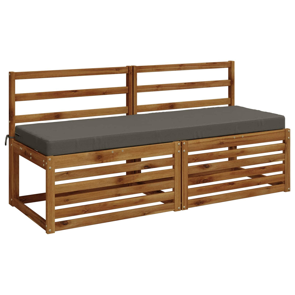 vidaXL 2-Piece Bench Cushions SOEST 2 pcs 100% Polyester Grey