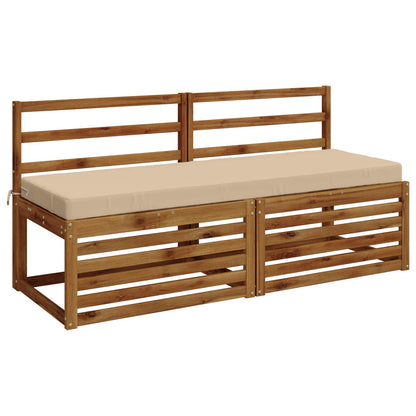 vidaXL Bench Cushion SOEST 100% Polyester Cream 150 x 50 x 8 cm